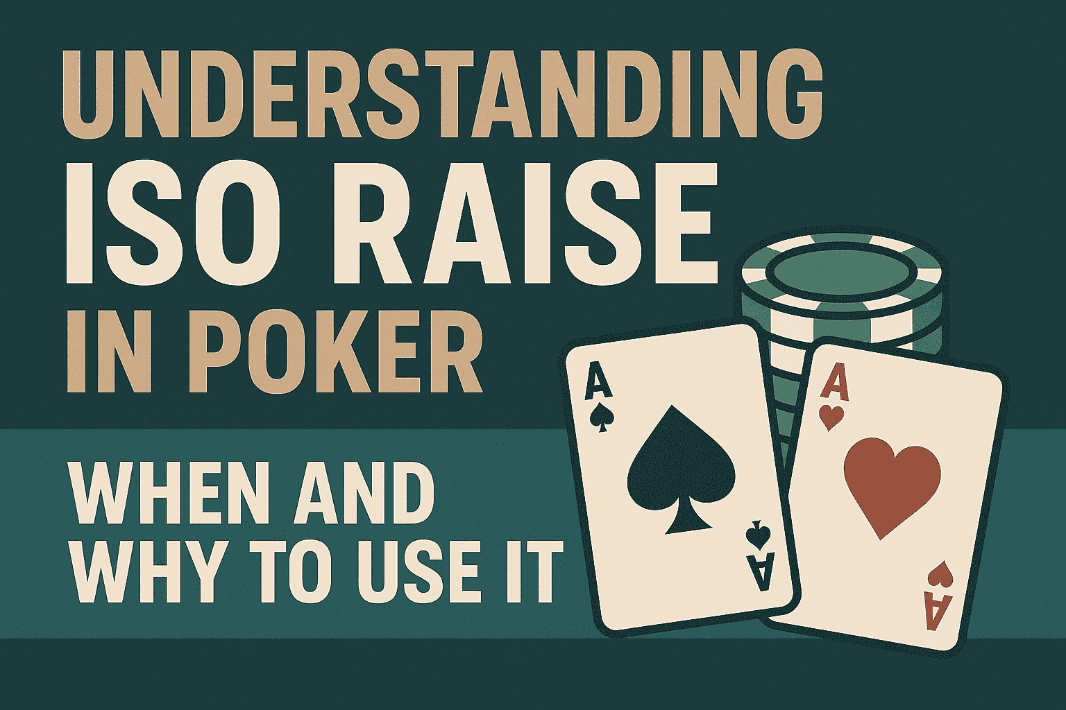 Understanding ISO Raise in Poker: When and Why to Use It